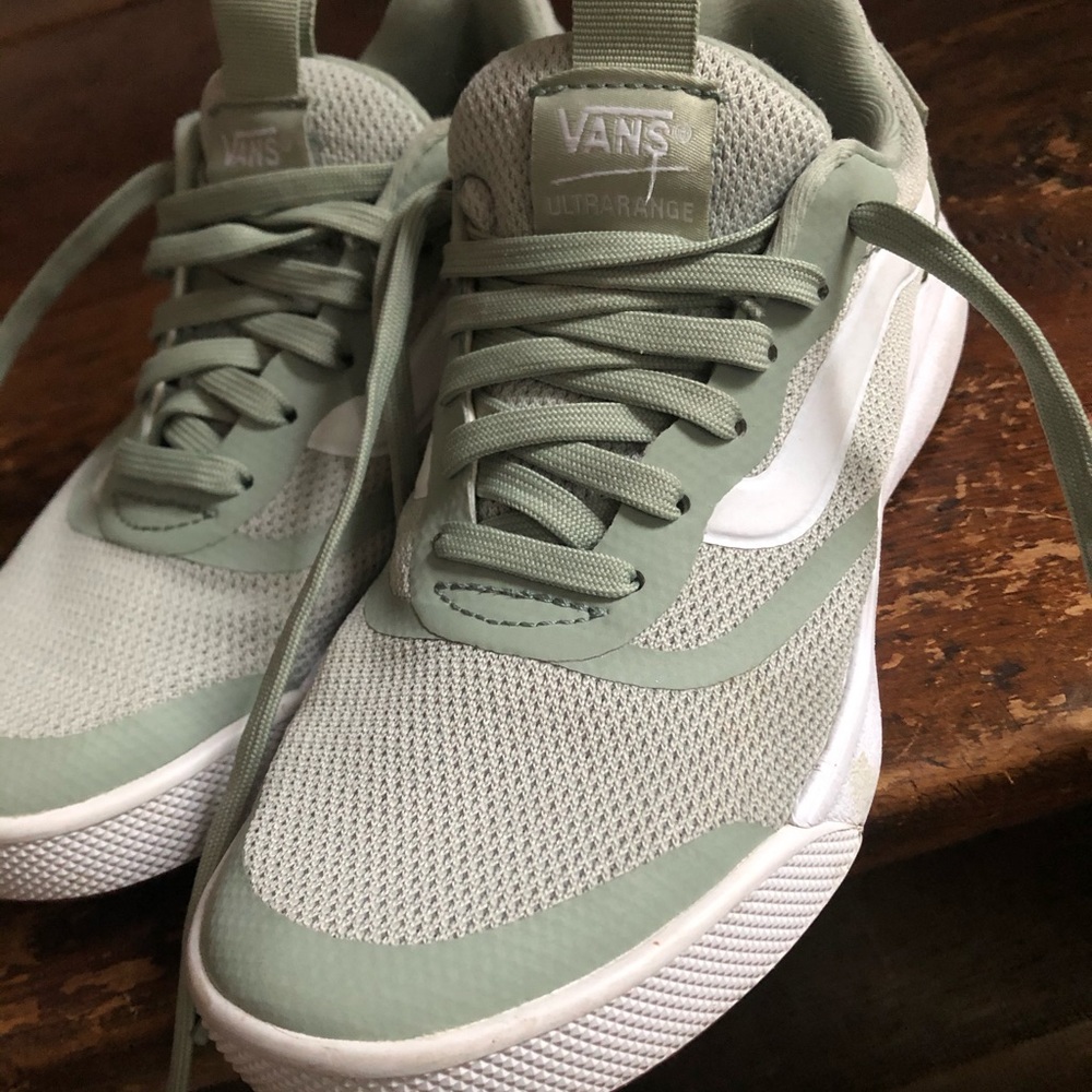 Adorable mint green Vans